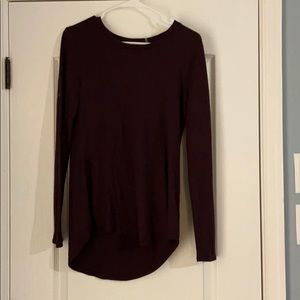 Tahari maroon lightweight sweater